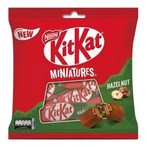Nestle Kitkat Miniatures Hazelnut Chocolate 10'S 107G