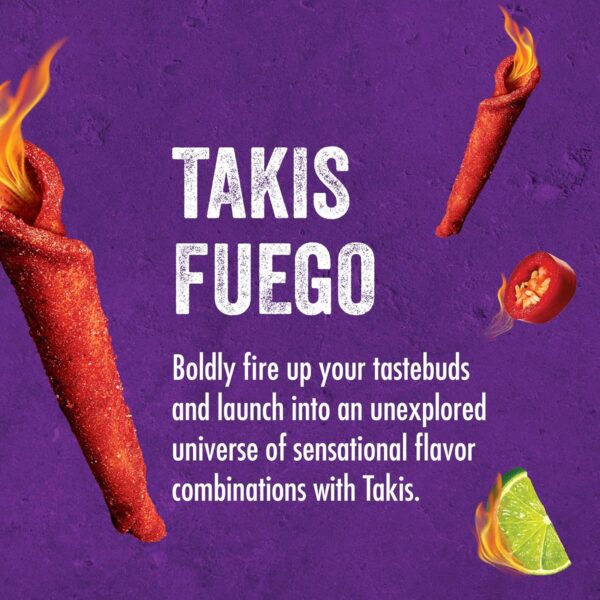 Takis Fuego Mini 1 packet 25 mini pack 875 gm