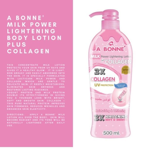 A bonne Collagen Body Lotion for Smooth & Soft Skin 500ml