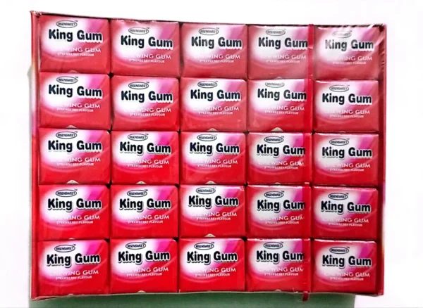 KING GUM STRAWBERRY FLAVOR CHEWING GUM - 50 PCS