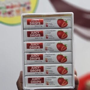 Bonfire Juicy Drops Fruit Flavors delicious Candy Chewies 525gm (Strawberry Chewy)