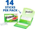 Trident Water Melon Flavor :Chewing Gum Full Box 12 Pack - (14 stick)