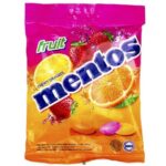 Permen Mentos Fruit Chewy Dragees Rasa Buah - 135 gr (Kemasan 20 Pcs)