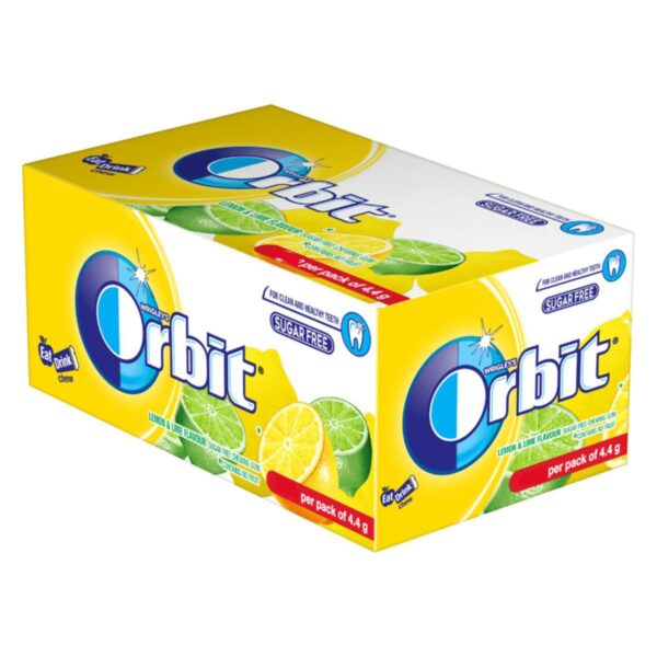 Orbit Lemon & Lime Sugar Free Chewing Gum, 1 Box=(3.3gmx32pcs)