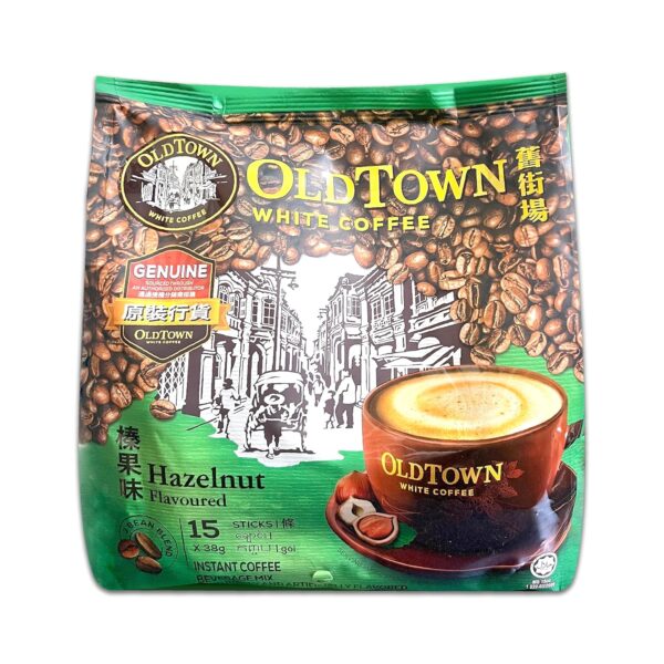 OLDTOWN White Coffee 3in1 Hazelnut Instant Coffee (38g x 15 sticks) - 570gm