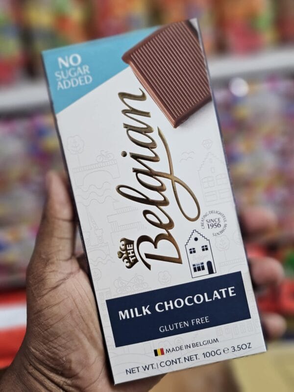 Belgian Milk Chocolate No Sugar Add 100gm