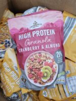 HIGH PROTEIN GRANOLA Oats & Soya Protein Crisps Almond Walnuts Cranberry 400g