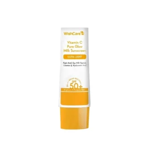 WishCare Vitamin C Pure Glow Milk Sunscreen SPF 50+ PA+++ 50g