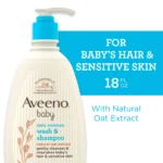 Aveeno Baby Daily Moisture Wash & Shampoo With Natural Oat Extract 532ml