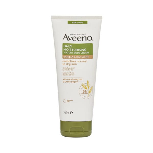 Aveeno Daily Moisturising Vanilla & Oat Body Cream 200ml