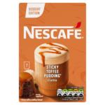 Nescafe Sticky Toffee Pudding Latte Instant Coffee Sachets 7 Per