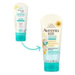 Aveeno Kids Continuous Protection Broad Spectrum SPF 50 Mineral Sunscreen for Sensitive Skin 88ml