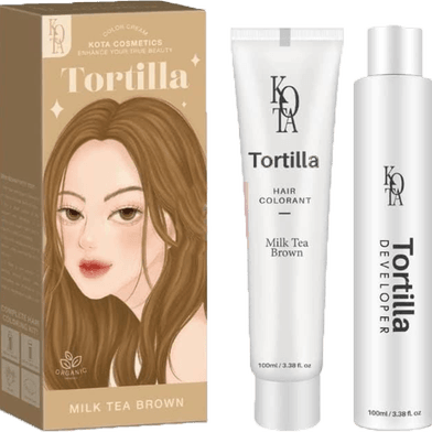 Kota Cosmetics Hair Color Cream Tortilla Milk Tea Brown – 100ml