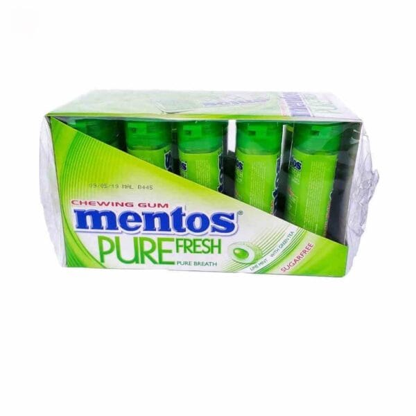 Mentos Pocket Bottle Lime Mint 29g (1 Outer X 10Pcs)