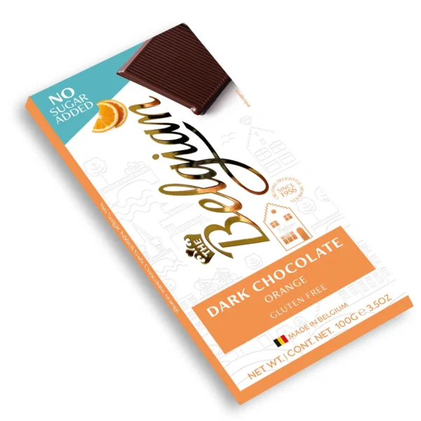 Belgian Orange Dark Chocolate Bar 100g