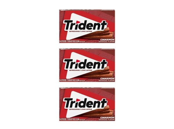 Trident Cinnamon Flavor Sugar Free Gum X 14 Soft Gum