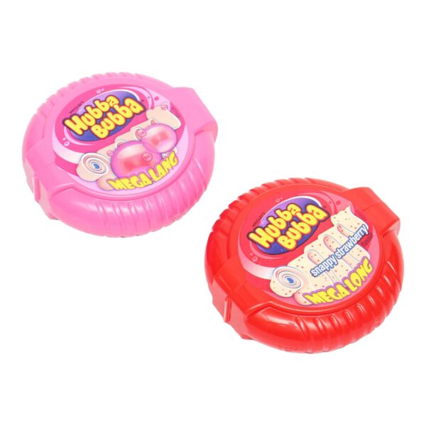 Wrigley's Hubba Bubba Snappy Strawberry Mega Lang 56 gm ar 2 pcs