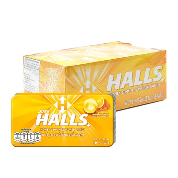 HALLS Soother Lemon 8 pcs 18 tablets