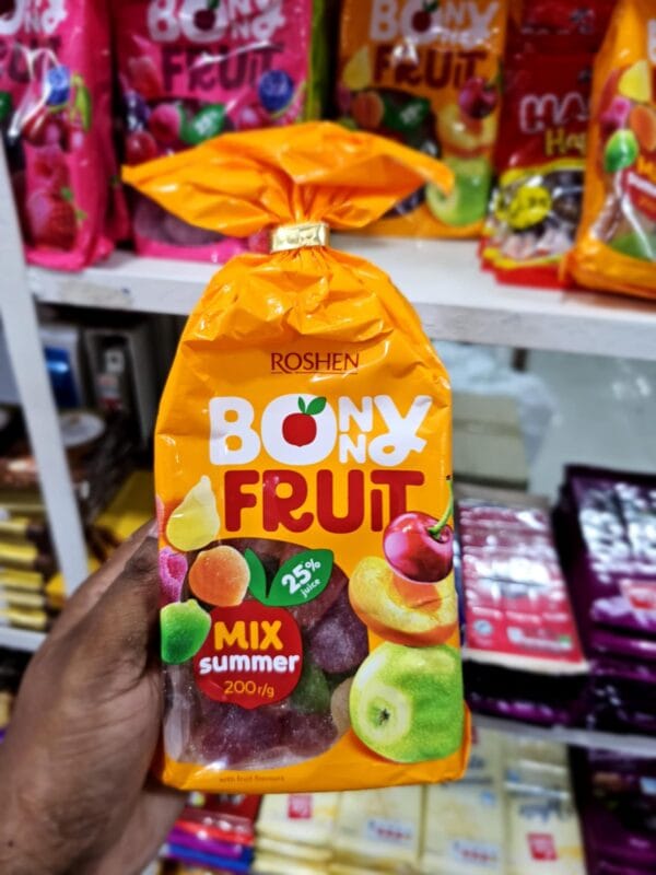 Roshen Bonny Mixed Summer Fruits Jelly Candies, 200 g, White