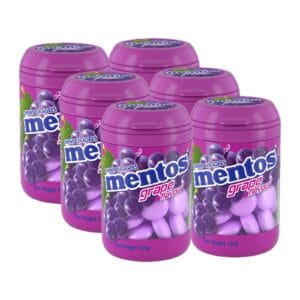 Mentos Bottle - Grape Flavours 6 jars