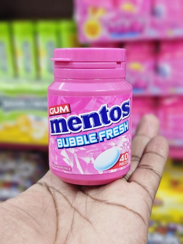 Mentos Bubble Fresh, Sans Sucre 40 pièces 56g
