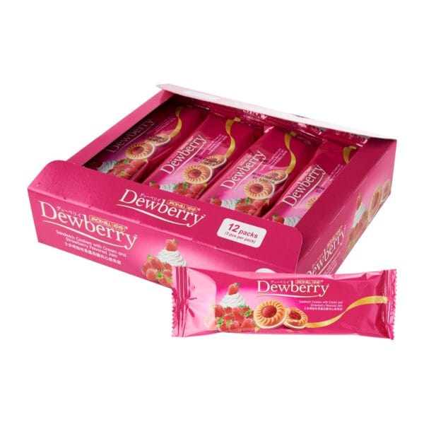 Jack & Jill Dewberry Strawberry Flavoured Sandwich Cookies ( 1 Box (27gm×12pc)= 324gm