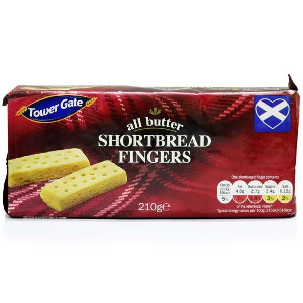 Tower Gate All Butter Shortbread Fingers 210g