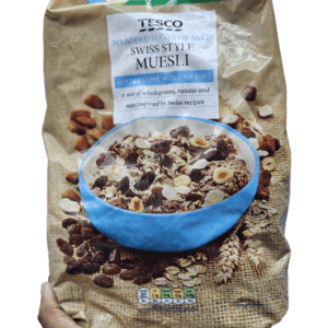 Tesco Swiss Style No Added Sugar Muesli 1Kg