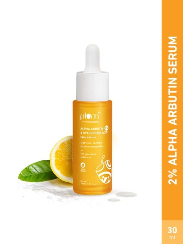 Plum 2% Alpha Arbutin & Hyaluronic Acid Face Serum For Tan 30ml