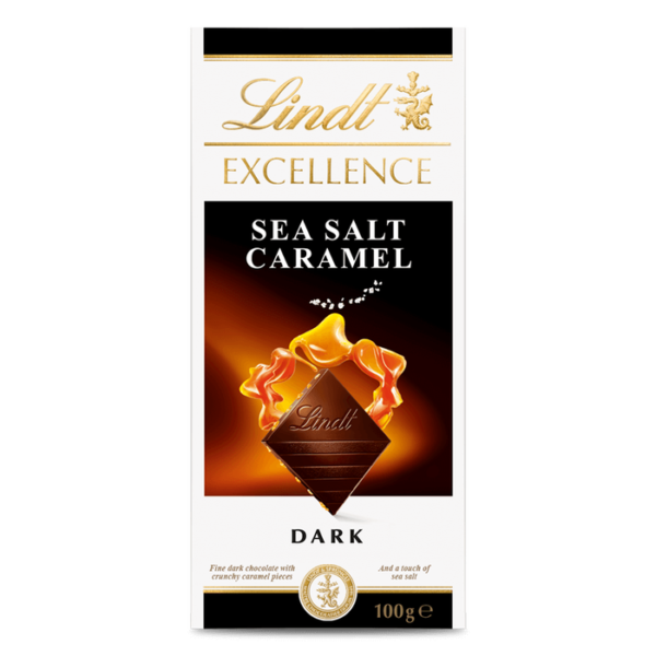 Lindt Excellence Caramel With Touch Of Sea Salt 100G
