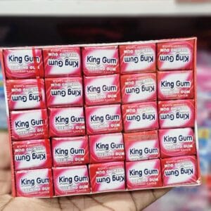 KING GUM STRAWBERRY FLAVOR CHEWING GUM - 50 PCS