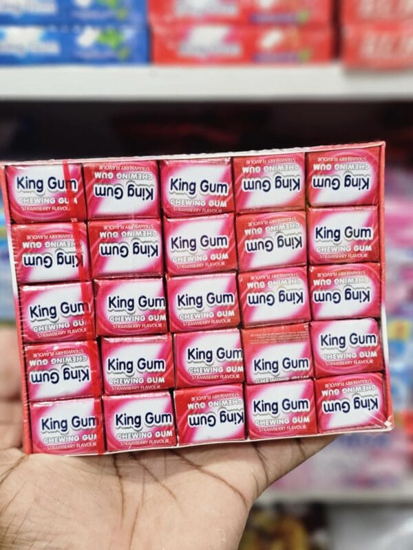 KING GUM STRAWBERRY FLAVOR CHEWING GUM - 50 PCS