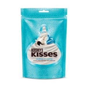 HERSHEY'S Kisses Cookies 'N' Creme Chocolate Melt-In-Mouth Delights Individually Wrapped 100.8Gram
