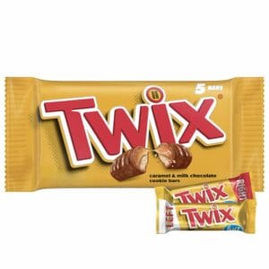 Twix Fun Size Caramel Chocolate Cookie Candy Bar Bulk Pack 1 box 5 pcs 250 gm