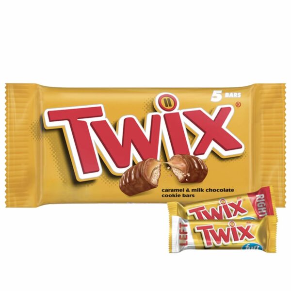 Twix Fun Size Caramel Chocolate Cookie Candy Bar Bulk Pack 1 box 5 pcs 250 gm