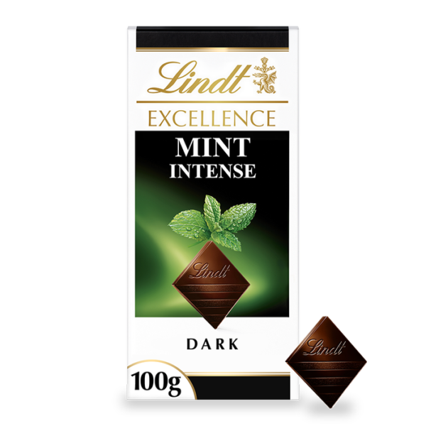 Lindt Excellence Mint Intense Dark Chocolate, 3.53 oz ℮ 100 g