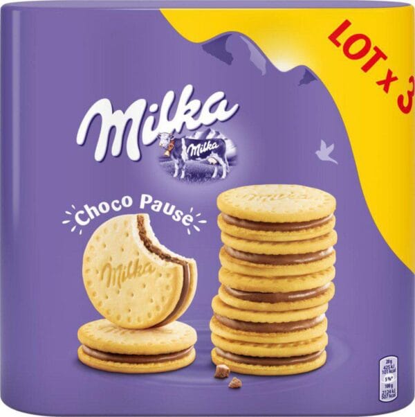 Milka Choco Pause Sandwich Cookies, 260 g