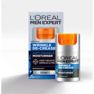 L'Oreal Men Expert Wrinkle De - Crease Anti - Wrinkle Moisturiser 50ml