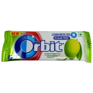 Orbit Raw Mango Flavor Sugar Free Chewing Gum 1 Box=(3.3gm×32pcs)