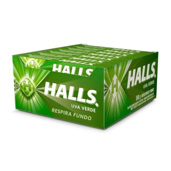 Drops Halls Uva Verde Novo Formato c/21 - Adams