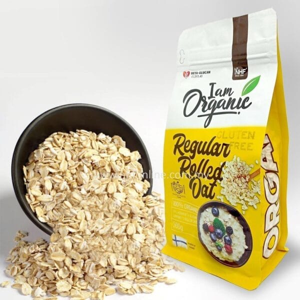 I Am Organic Regular Rolled Oats 500g