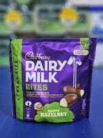 Chocolate Cadbury Dairy Milk BITES HAPPY HAZELNUT Bag 120g Coklat