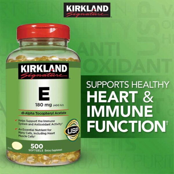 Kirkland Signature Vitamin E 180 mg 500 Softgels