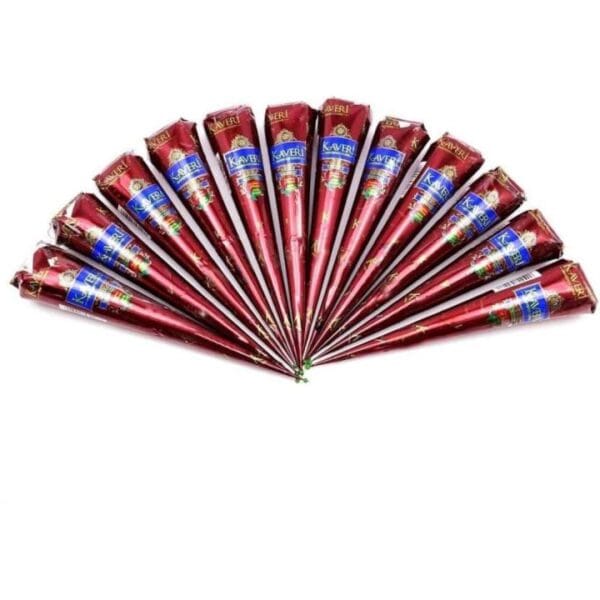 Kaveri Mehendi Cone Natural Mehendi Pack of 12