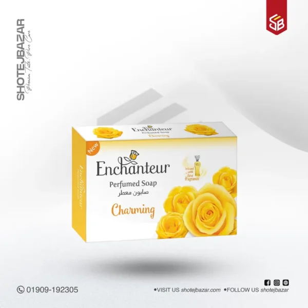 Enchanteur Charming Perfumed Soap, 125gm - Image 1