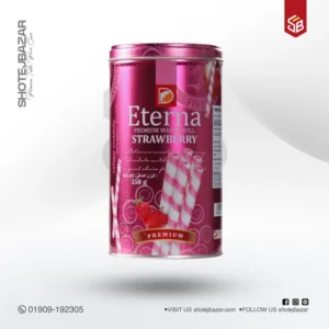 Eterna Wafer Roll Strawberry 1 Jar 200gm (Indonesia)