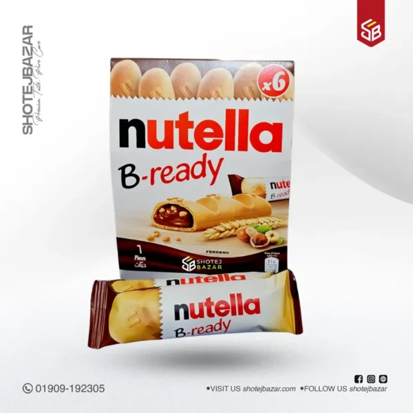 Nutella B-Ready Chocolate 22gm 6pcs (Italy) - Image 1