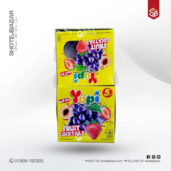 Yupi Fruit Coctails 14gm 12 pcs (Thailand) - Image 1