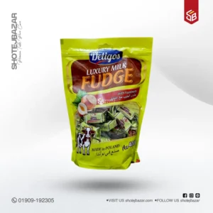 Deligos Fudge Luxury Milk With Hazelnuts 400gm (Poland)