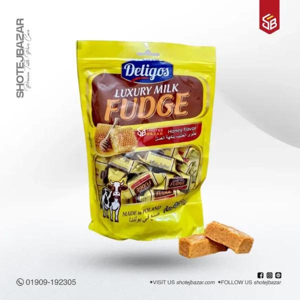 Deligos Fudge Luxury Milk Honey Flavor
